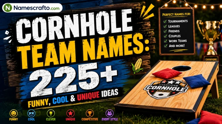 Cornhole Team Names