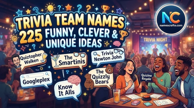 Trivia Team Names
