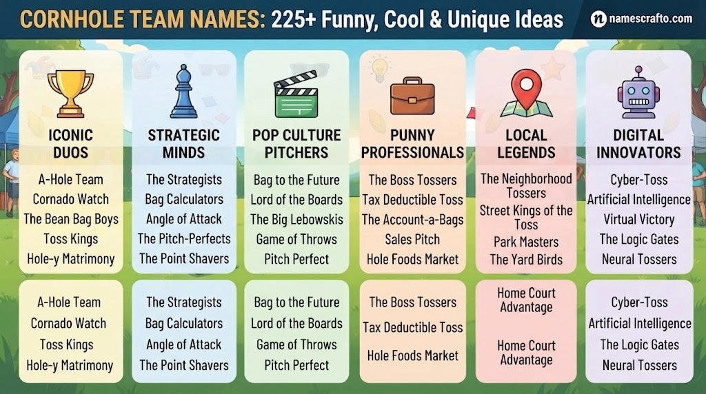 Cornhole Team Names