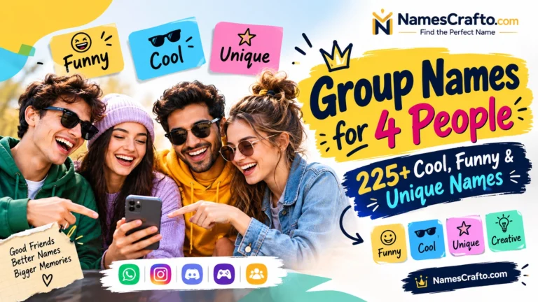 Group Names for 4 People
