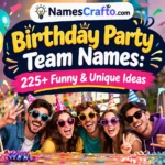 Birthday Party Team Names