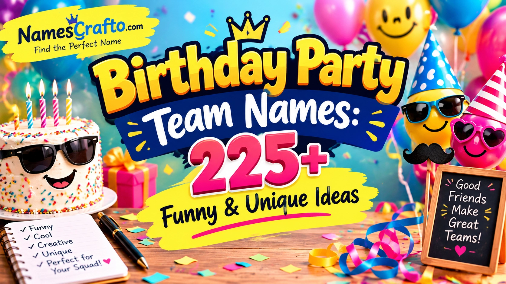 Birthday Party Team Names