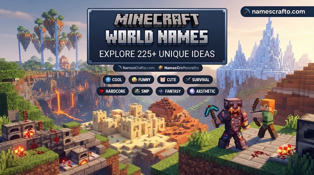 Minecraft World Names