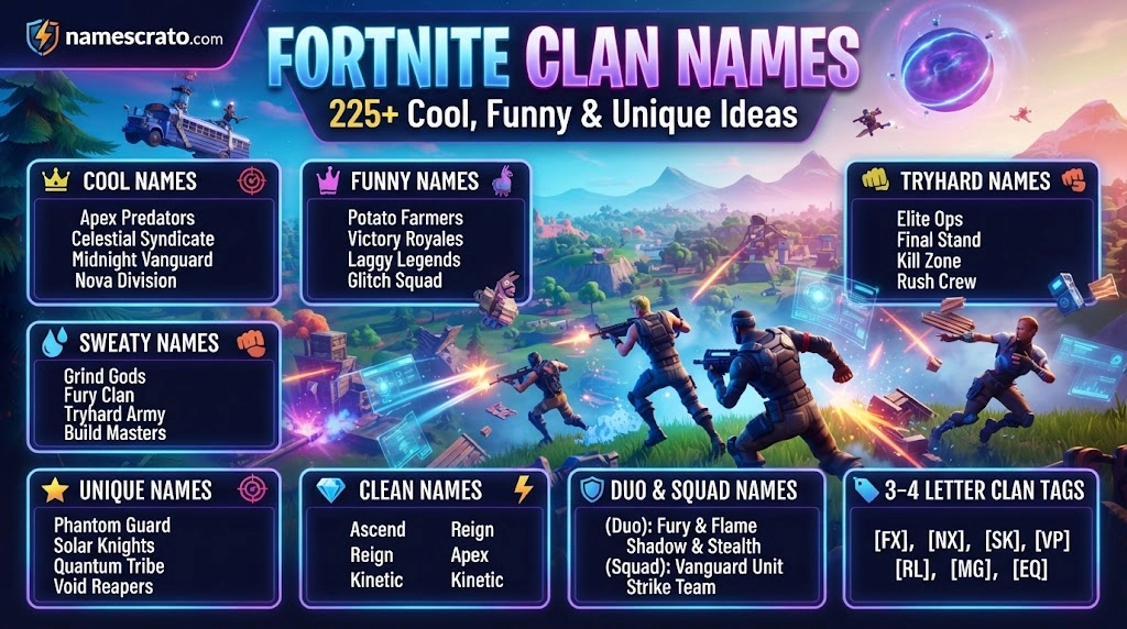 Fortnite Clan Names