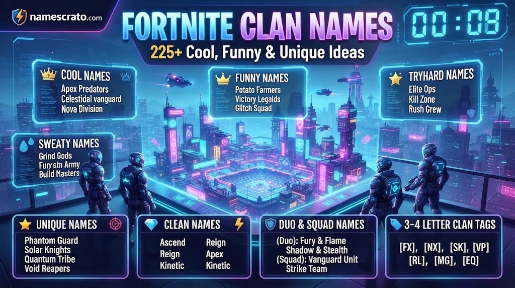Fortnite Clan Names