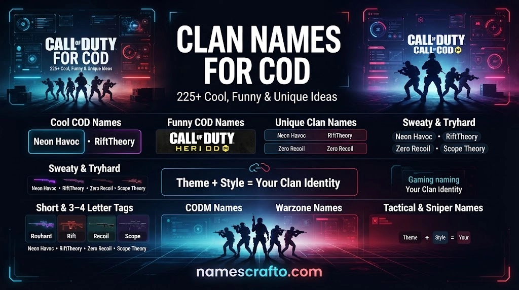 Clan Names for COD