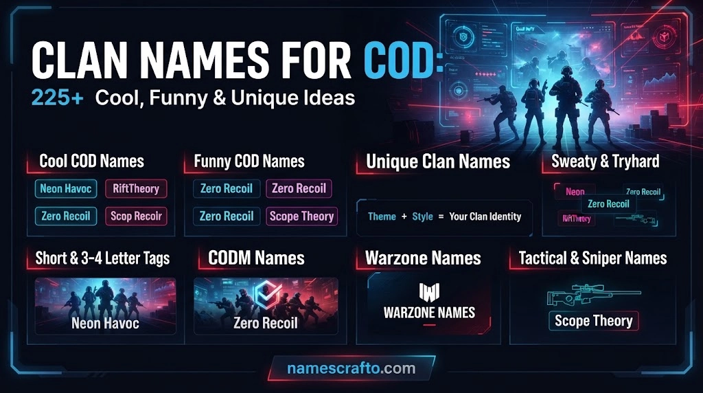 Clan Names for COD
