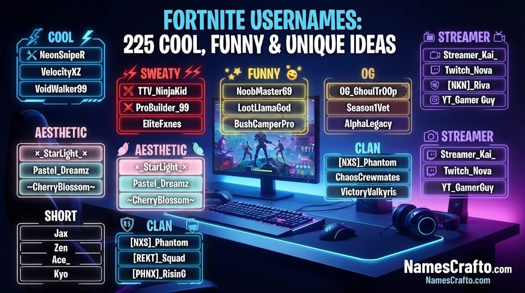 Fortnite Usernames
