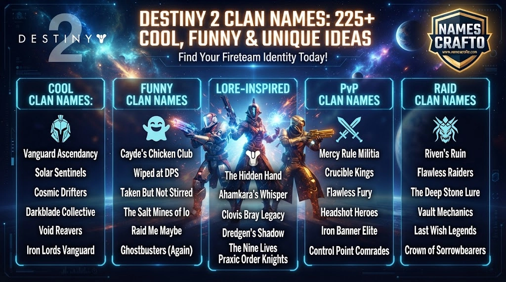 Destiny 2 Clan Names