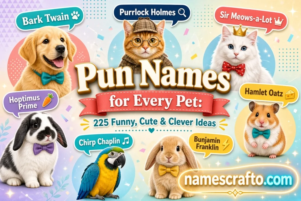 Pun Names for Every Pet