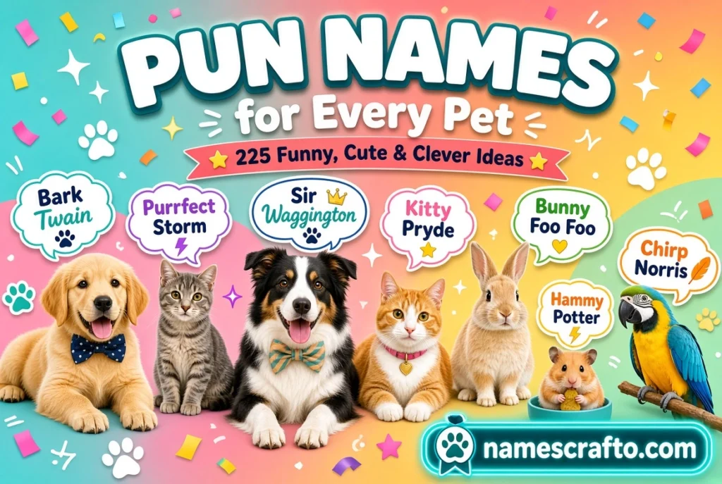 Pun Names for Every Pet