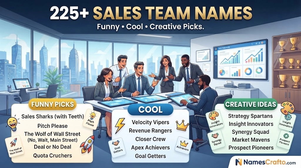 Sales Team Names