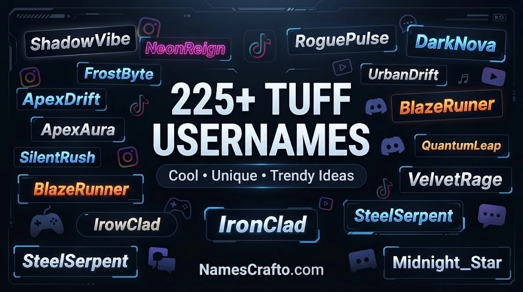 Tuff Usernames