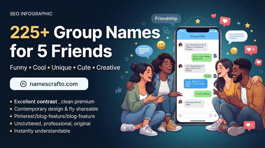 Group Names for 5 Friends
