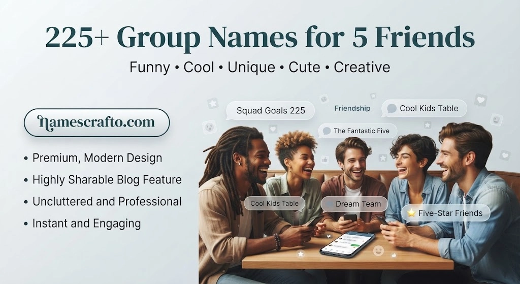 Group Names for 5 Friends