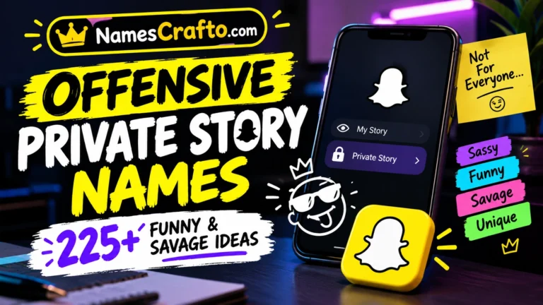 Offensive Private Story Names