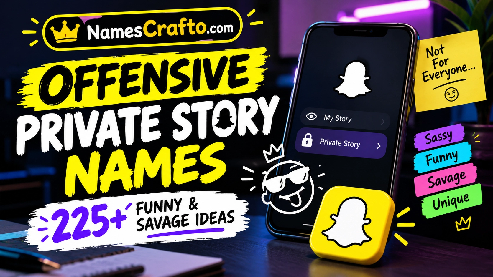 Offensive Private Story Names