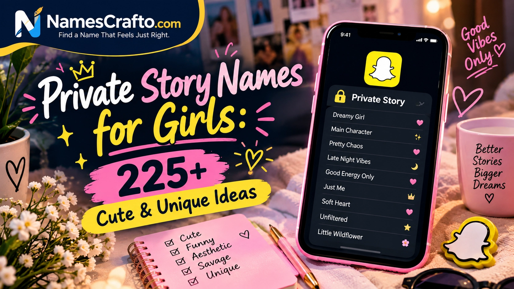 Private Story Names for Girls