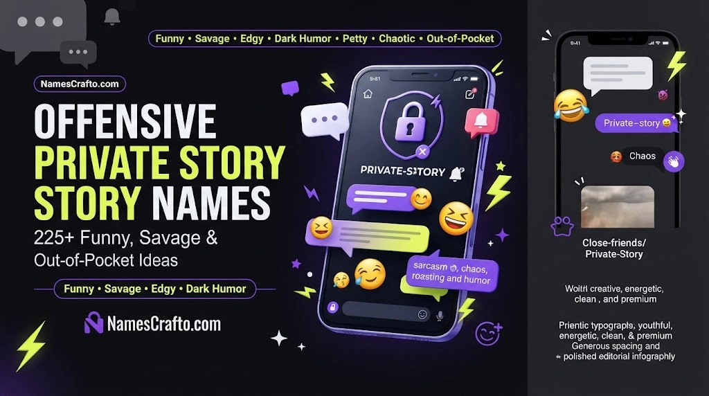 Offensive Private Story Names